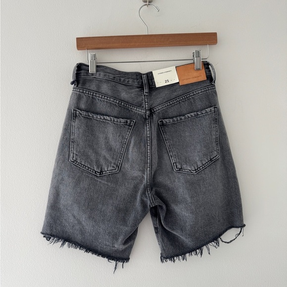 CITIZENS OF HUMANITY NWT Camilla Dark Gray Shorts 25 - Picture 4 of 8